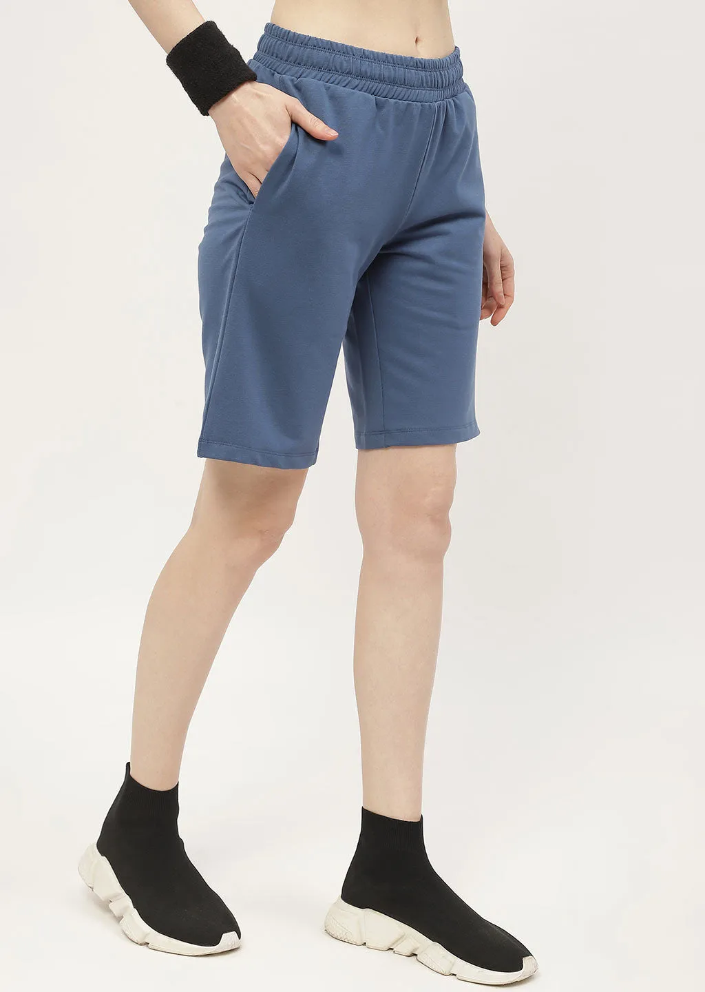 mSECRET Typography Blue Boxer Shorts