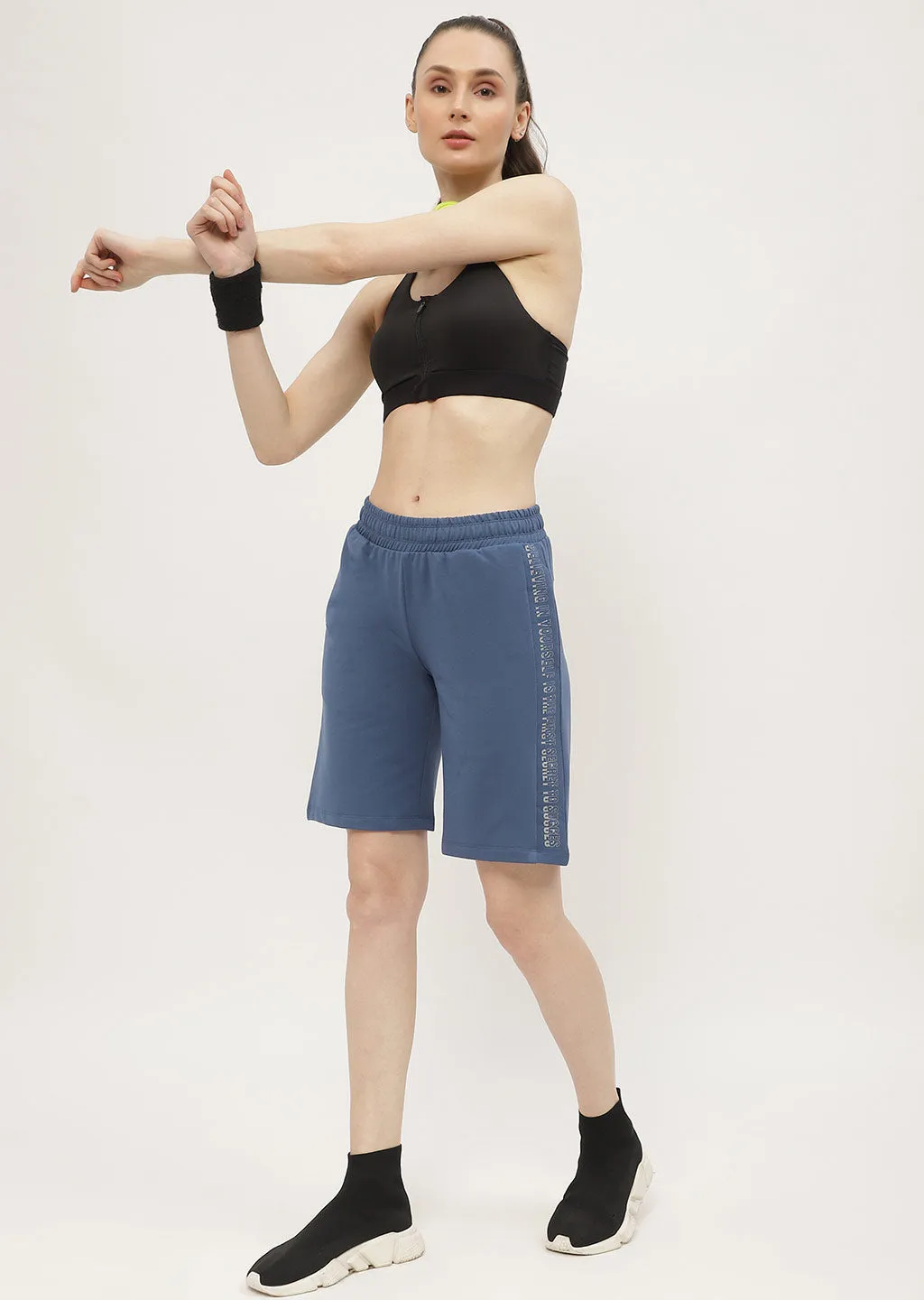 mSECRET Typography Blue Boxer Shorts