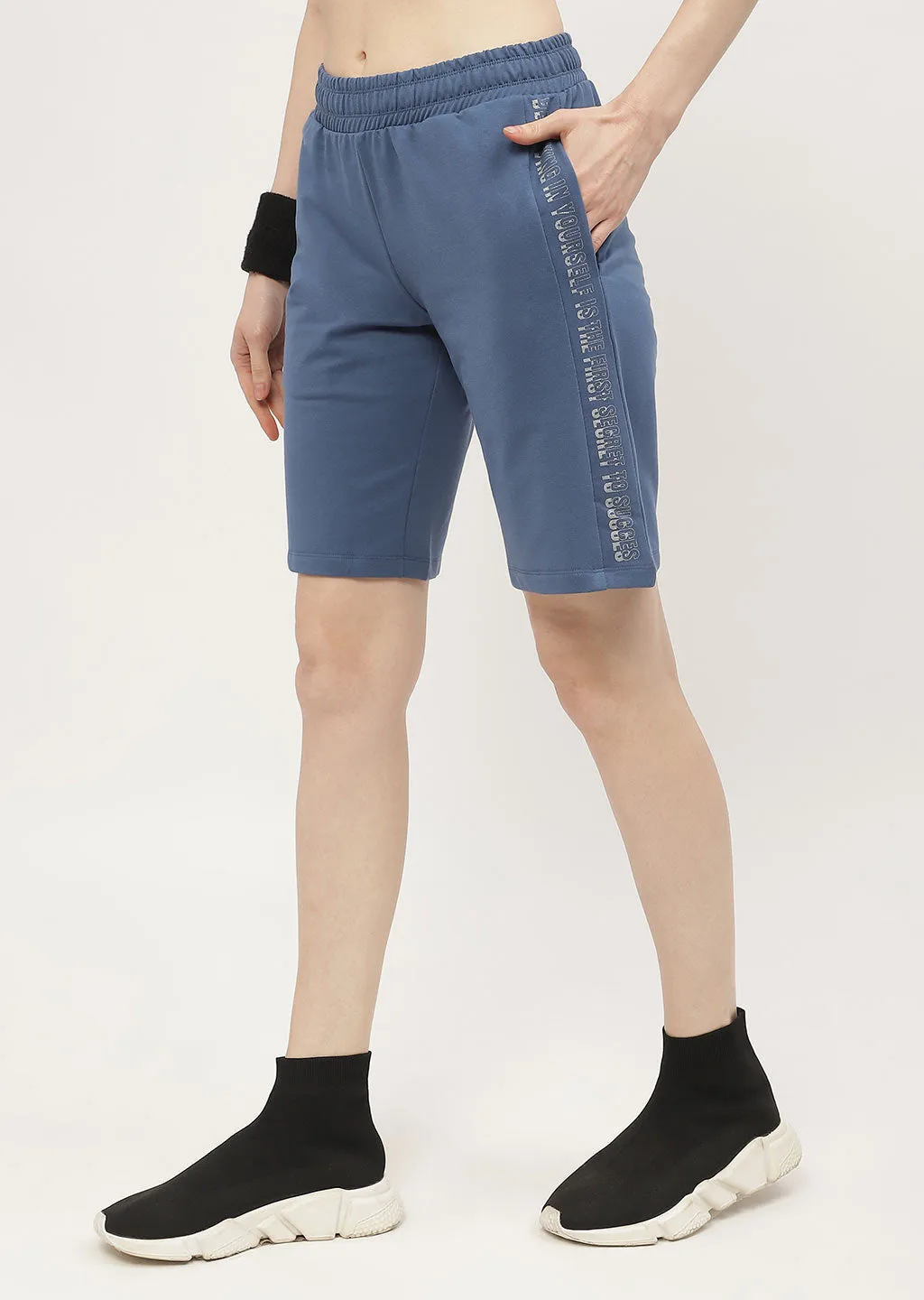 mSECRET Typography Blue Boxer Shorts