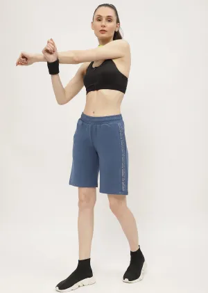 mSECRET Typography Blue Boxer Shorts