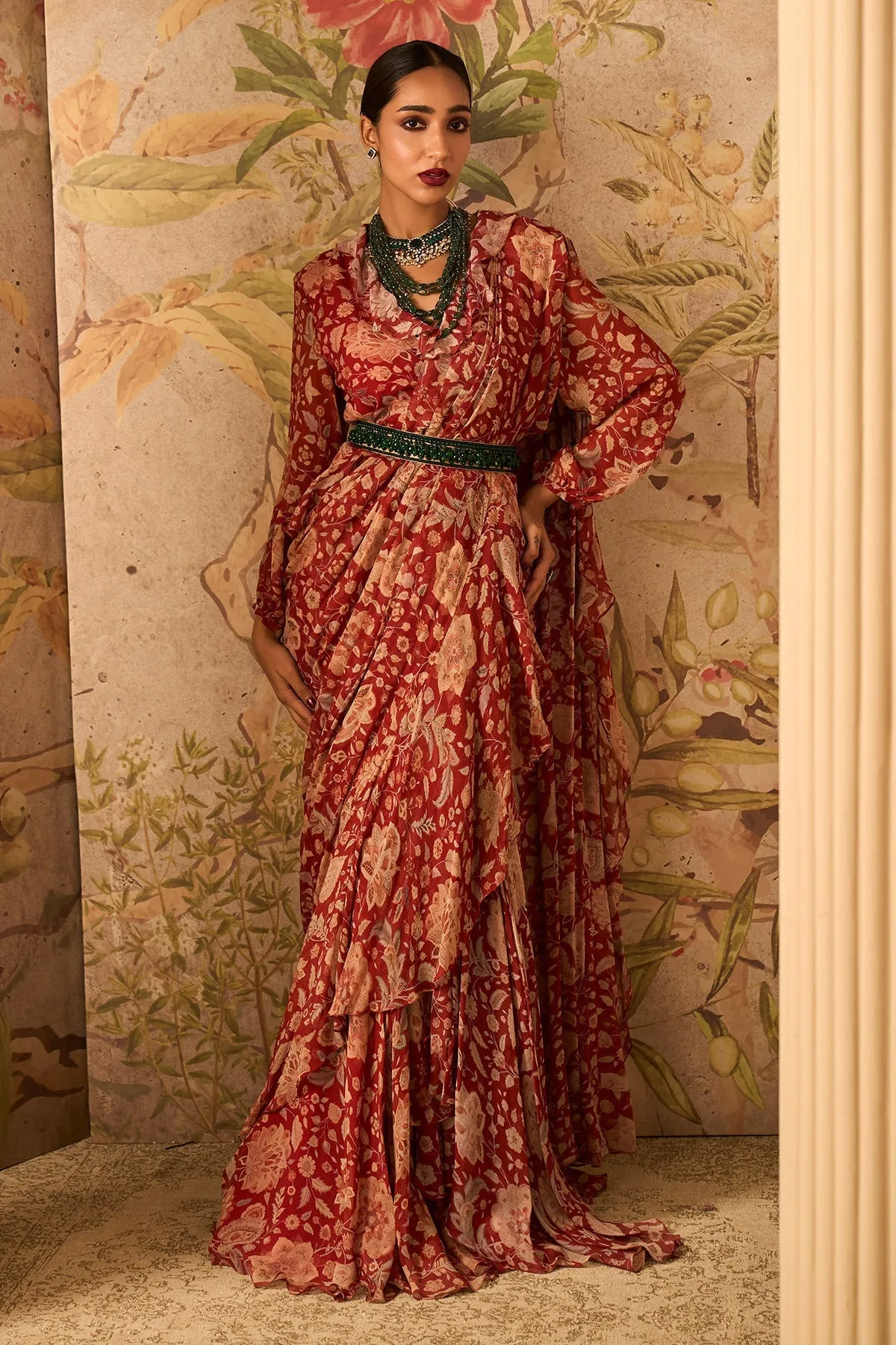 Natasha Luthra in Regal Saree Set
