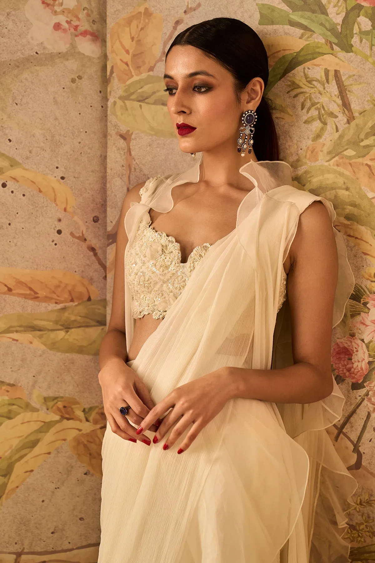 Natasha Shah in Gravitas Saree Set