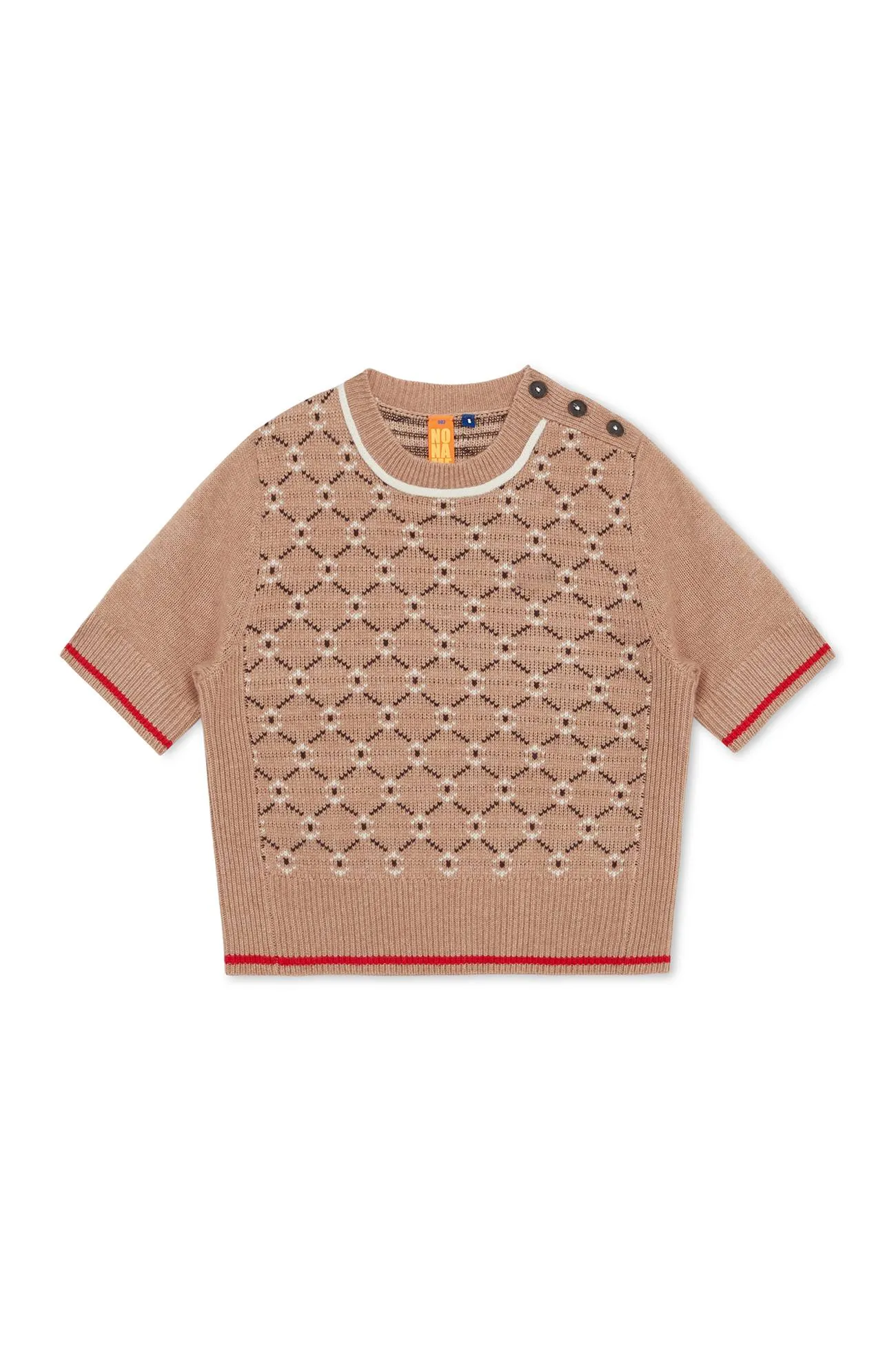 NONAME GEO JACQUARD SWEATER TEE