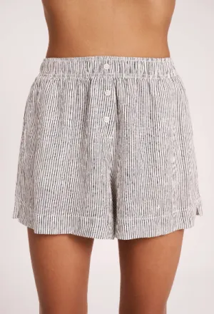 Nude Lucy Lounge Stripe Linen Short
