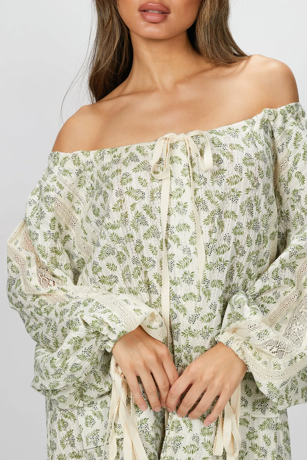 OFF-THE-SHOULDER MINI DRESS
