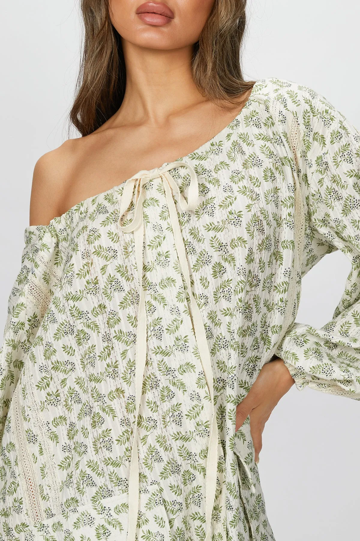OFF-THE-SHOULDER MINI DRESS
