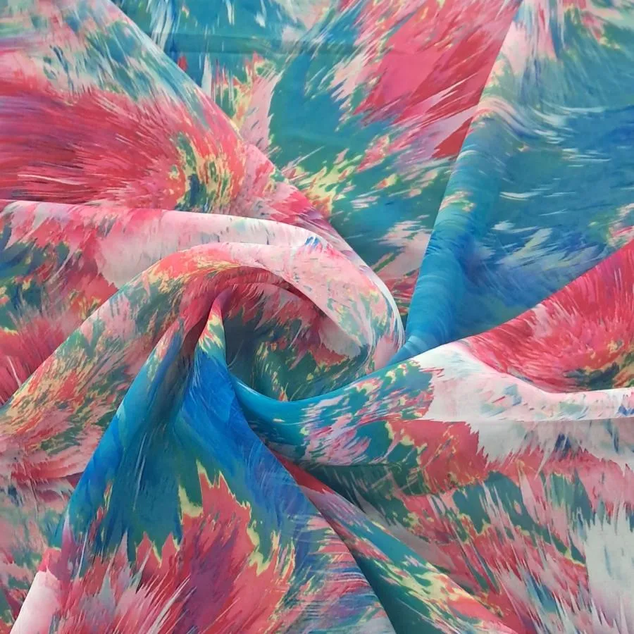 Peach Chiffon Digital 150cm
