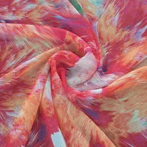 Peach Chiffon Digital 150cm