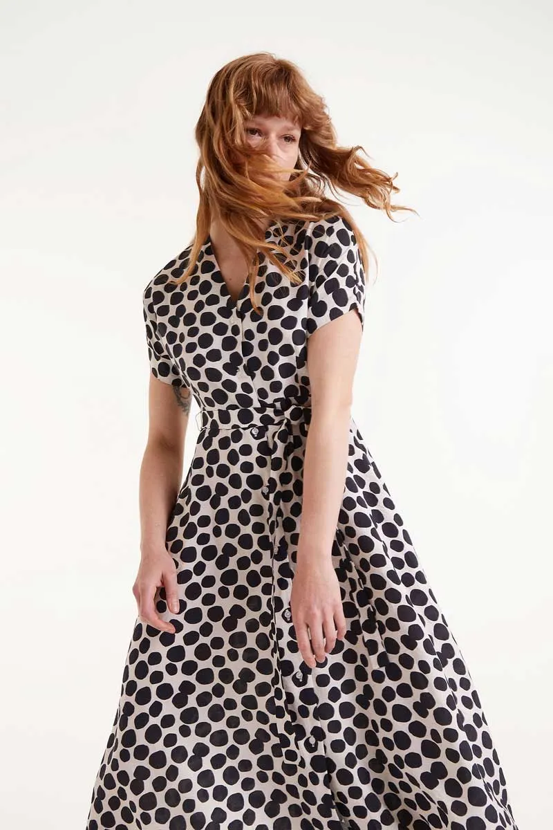Polka Dot Dress - Black/White
