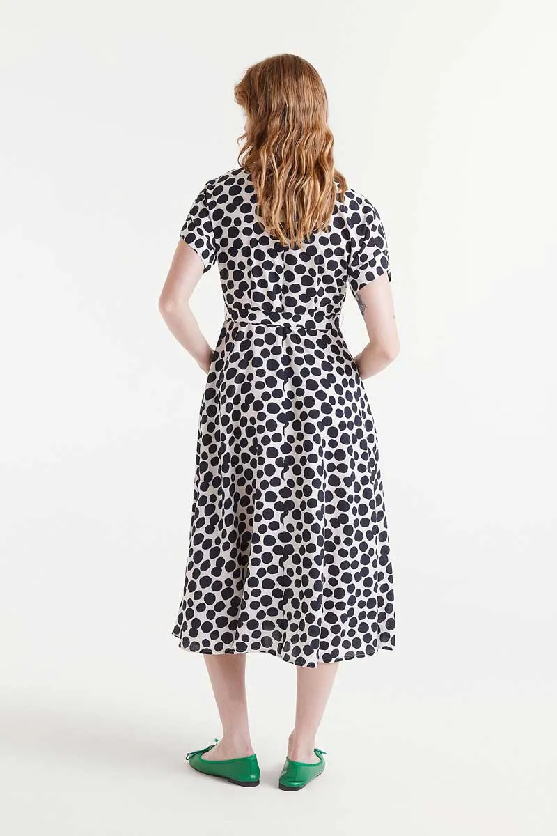 Polka Dot Dress - Black/White