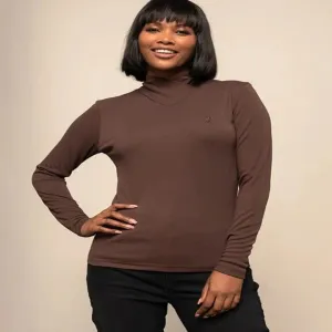 Polo Ladies Ava long Sleeve Second Skin Chestnut