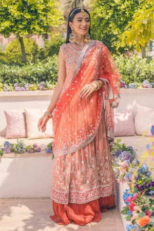 PORCELAIN ROSE | Mushq Monsoon Wedding Luxury Chiffon Collection 2022 |  Unstitched Embroidered Chiffon Suits