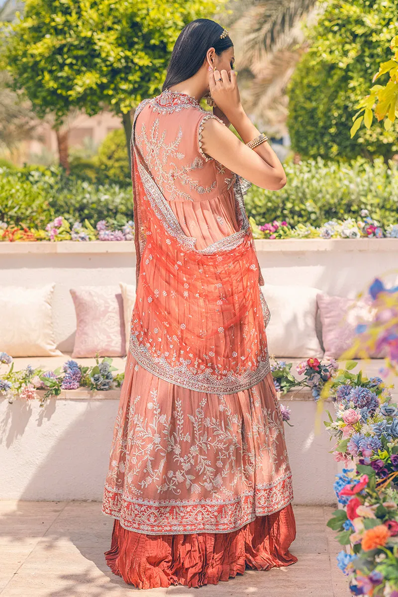 PORCELAIN ROSE | Mushq Monsoon Wedding Luxury Chiffon Collection 2022 |  Unstitched Embroidered Chiffon Suits