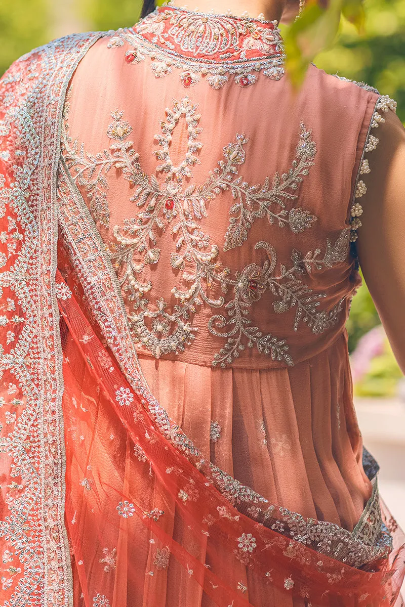 PORCELAIN ROSE | Mushq Monsoon Wedding Luxury Chiffon Collection 2022 |  Unstitched Embroidered Chiffon Suits