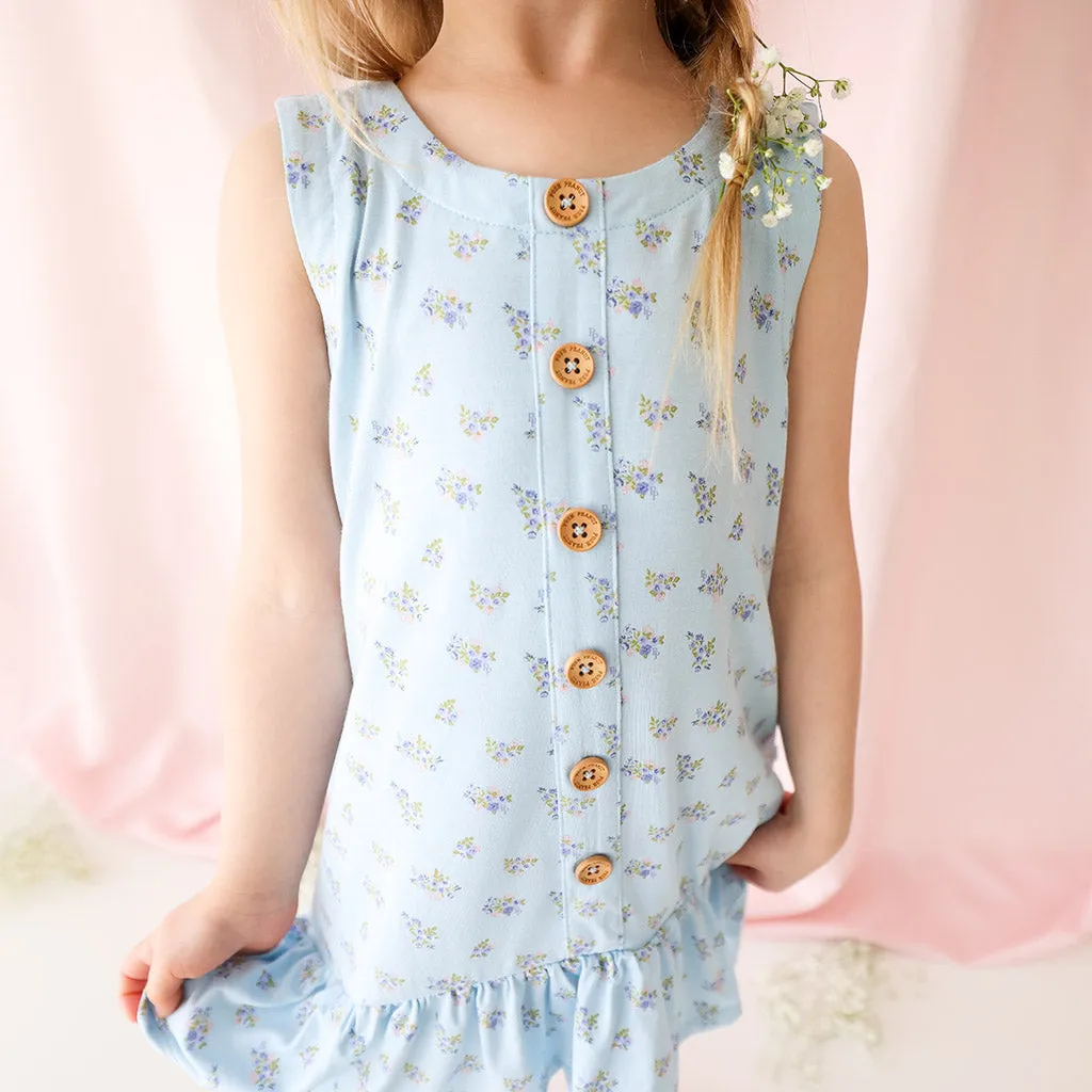 Posh Peanut Grace Henley Sleeveless Hi Low Dress