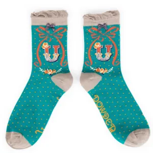 Powder Initial U Ankle Socks