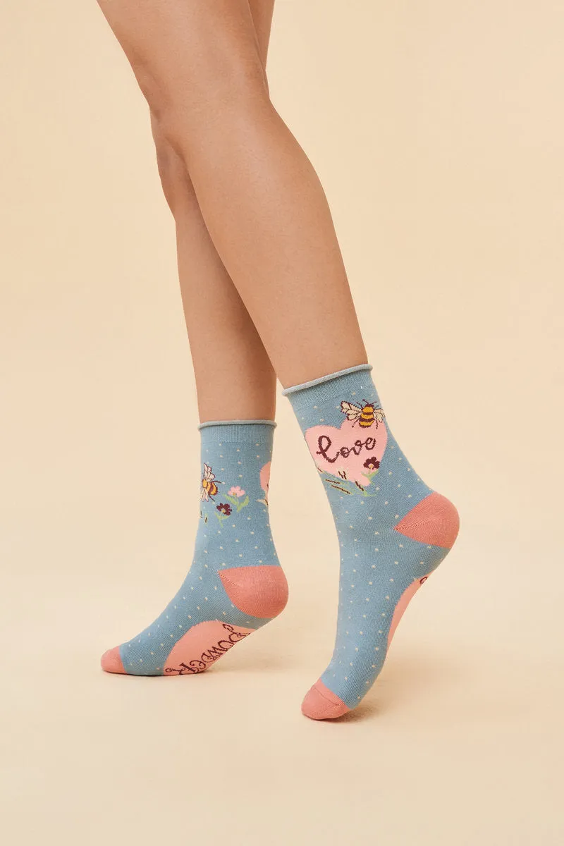 Powder Love Bumblebee Ankle Socks