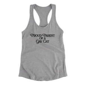 Proud Parent Of A Gay Cat Women's Racerback Tank