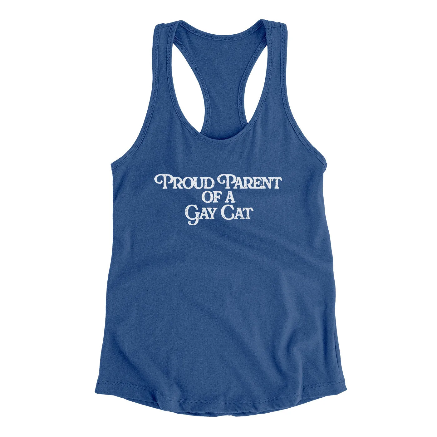 Proud Parent Of A Gay Cat Women's Racerback Tank
