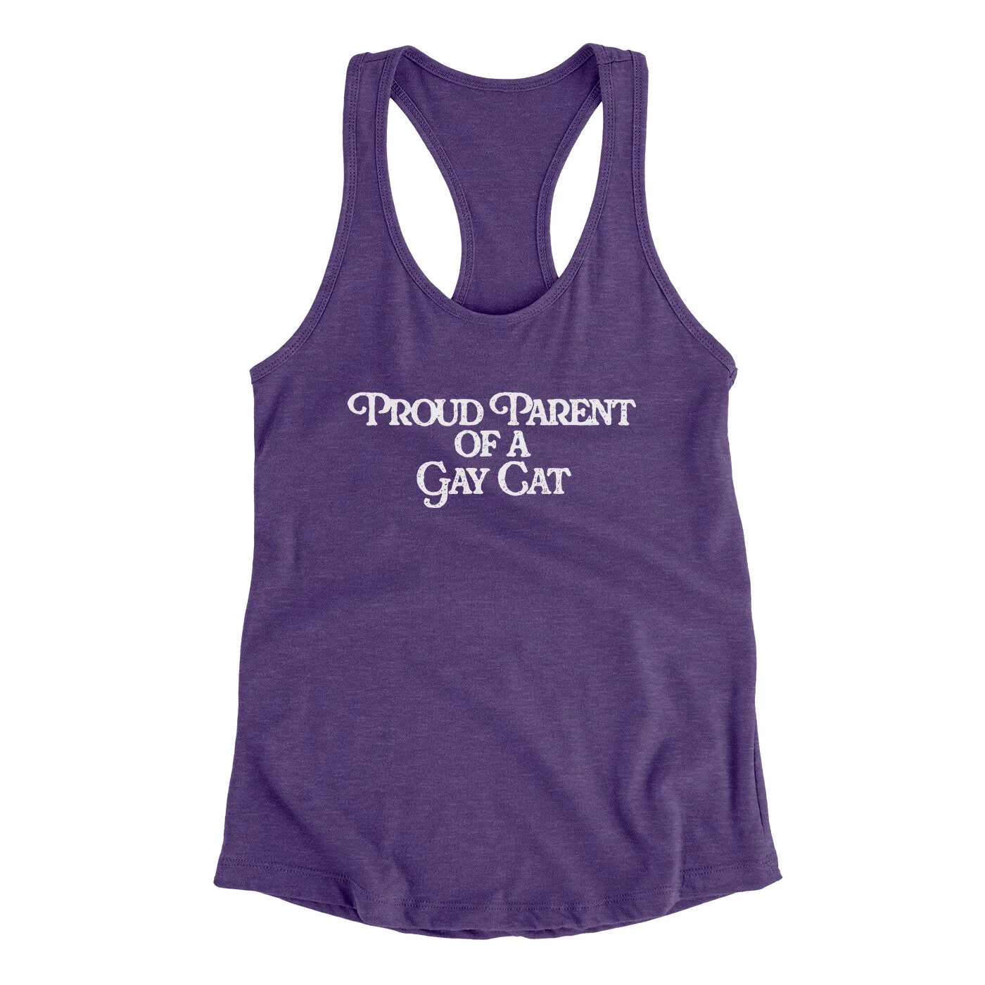 Proud Parent Of A Gay Cat Women's Racerback Tank