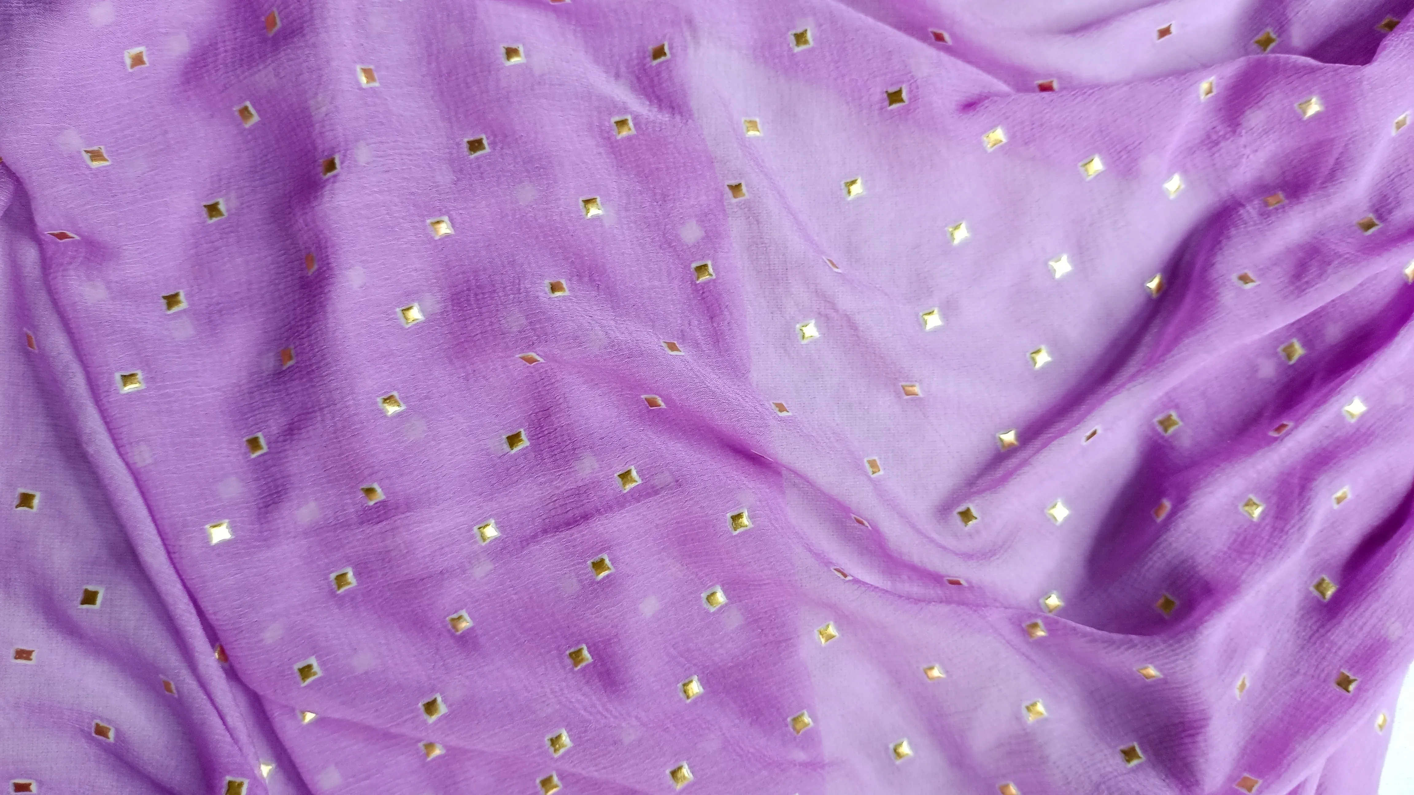 Purple Chiffon Dupatta