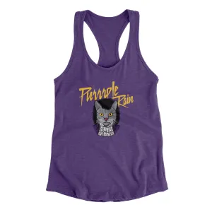 Purrrple Rain Women's Racerback Tank