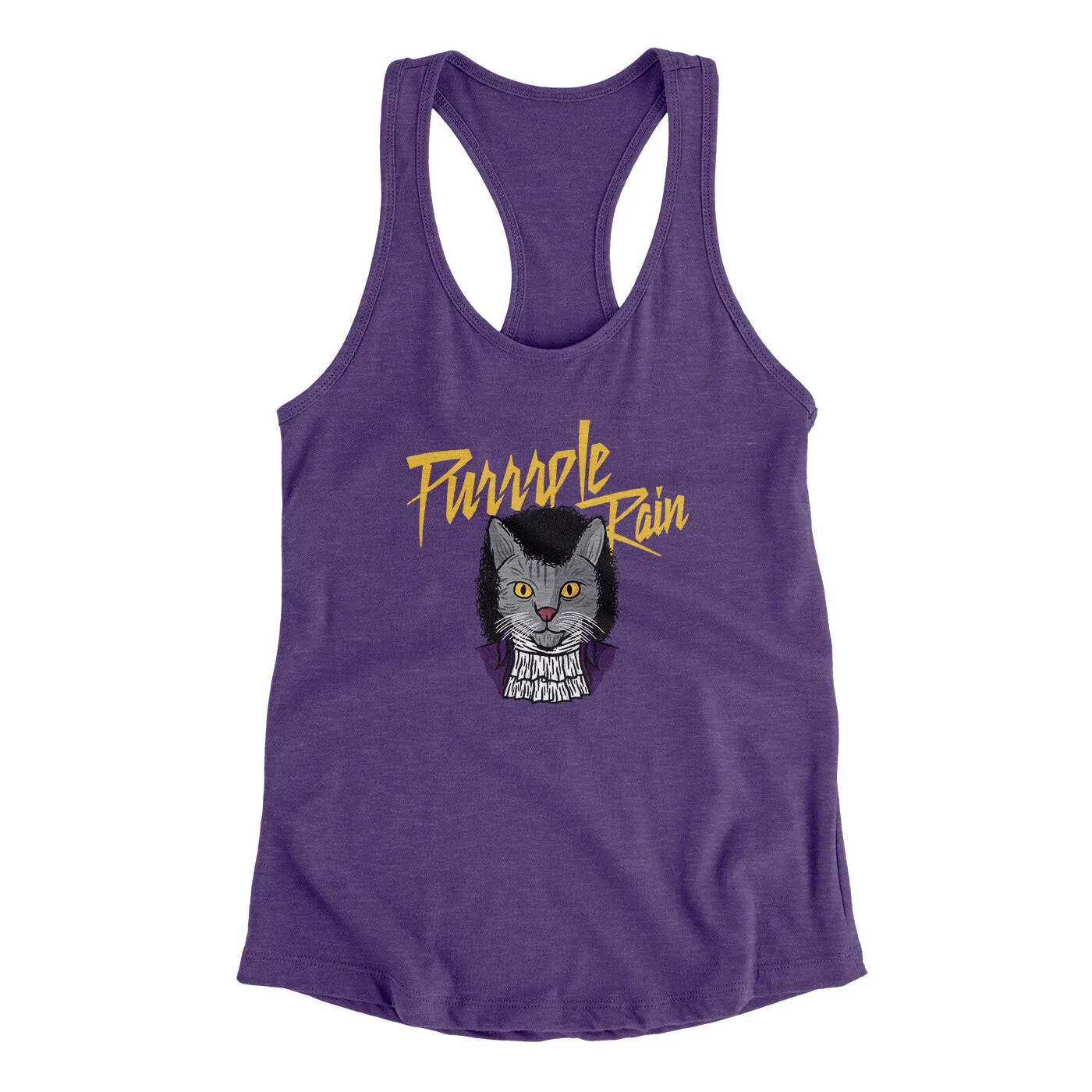 Purrrple Rain Women's Racerback Tank