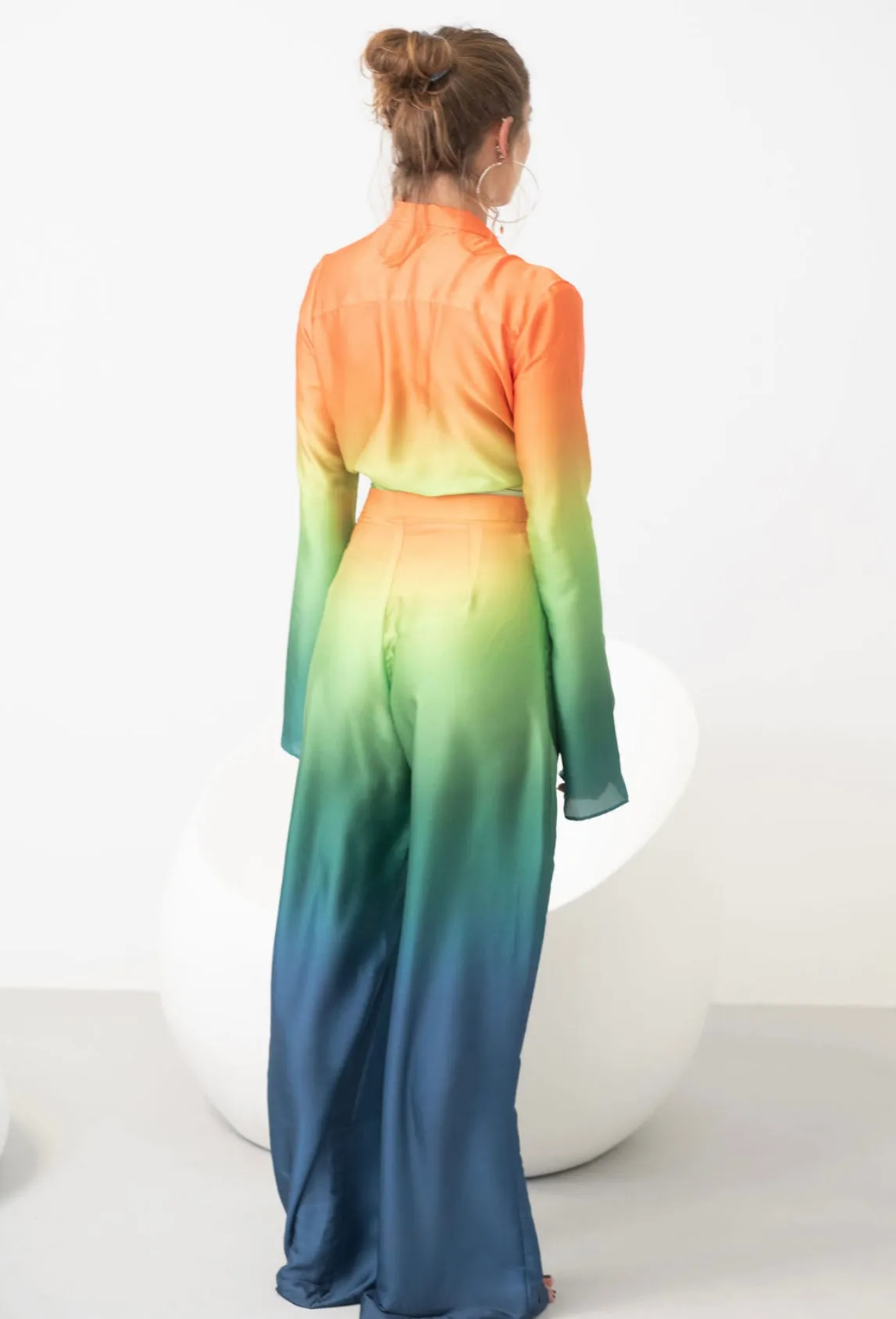Rainbow wrap around top