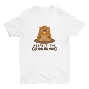 Respect The Groundhog Printed T-shirt