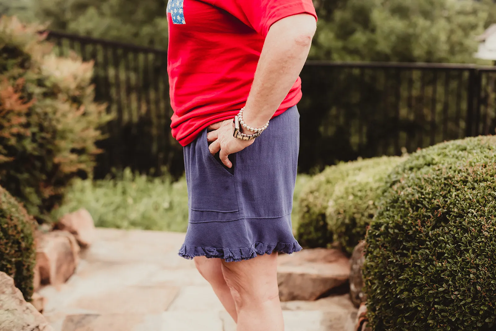 Ruffle Hem Shorts
