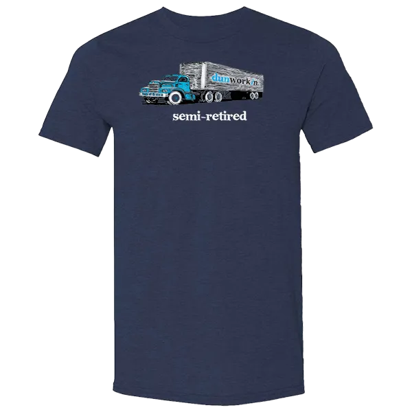 Semi-Retired Unisex Lightweight Cotton/Poly Blend SS Tee