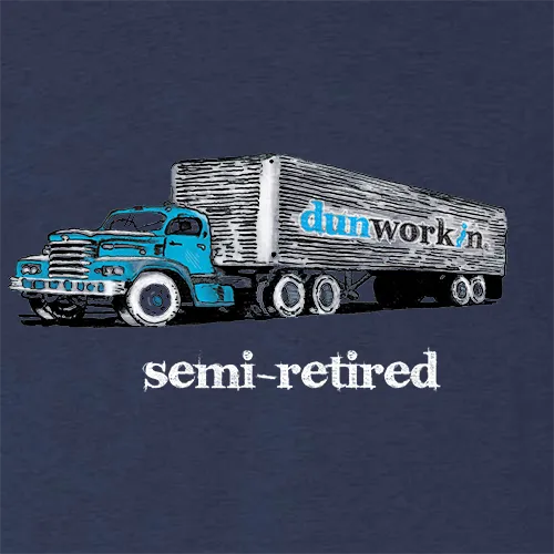 Semi-Retired Unisex Lightweight Cotton/Poly Blend SS Tee