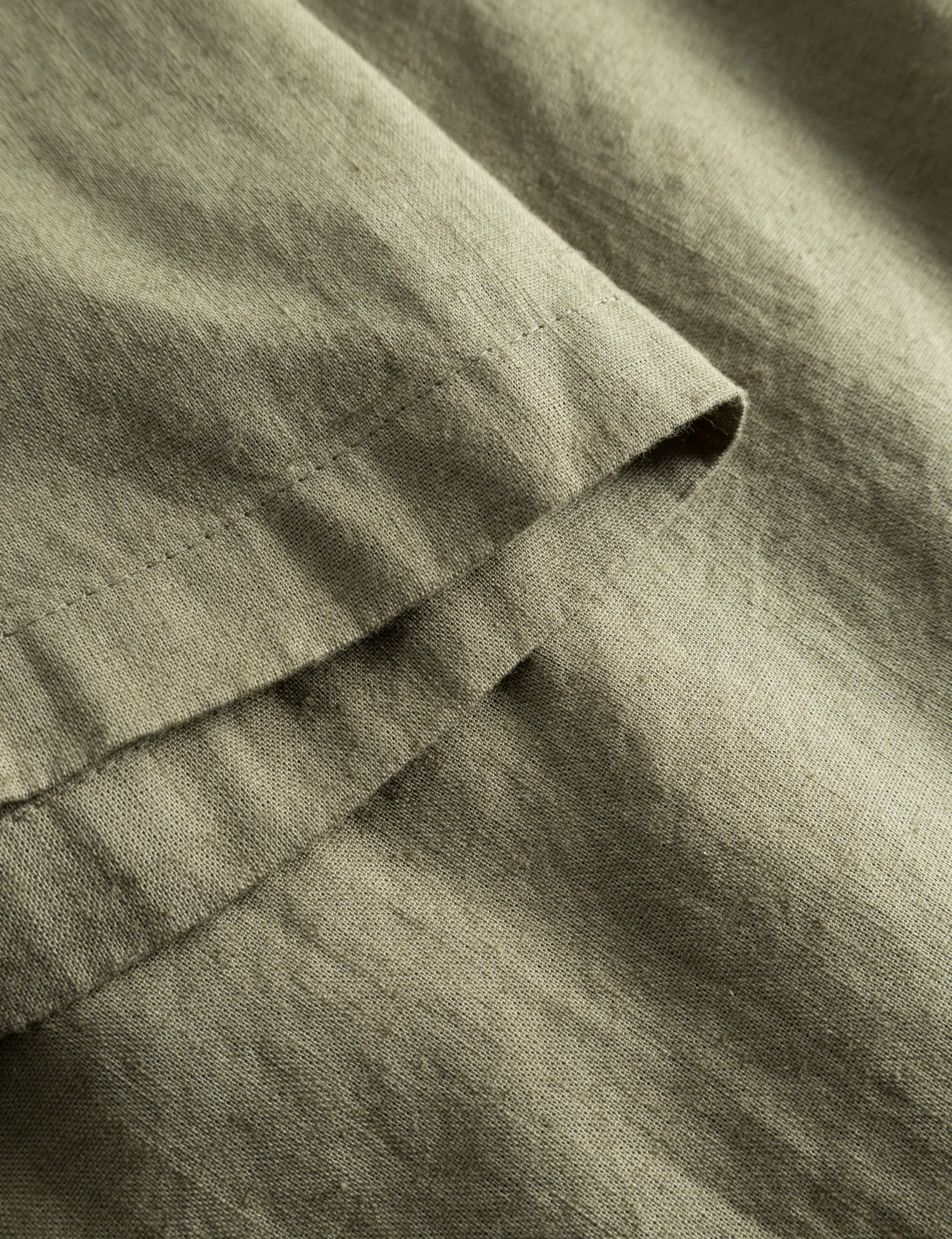 Serene Linen SS Shirt | Dusty Olive