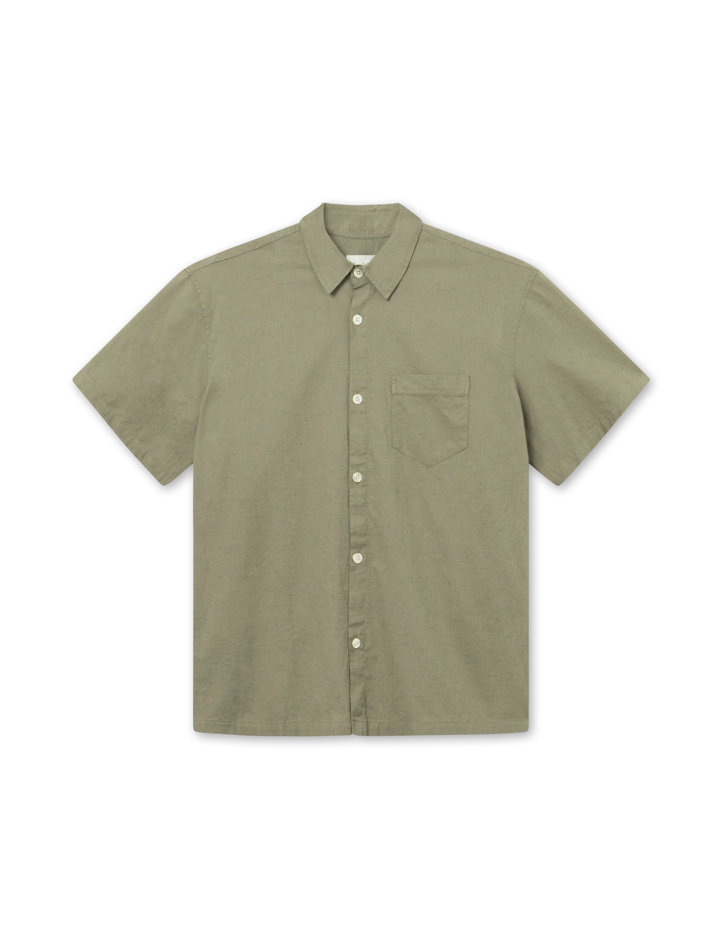 Serene Linen SS Shirt | Dusty Olive