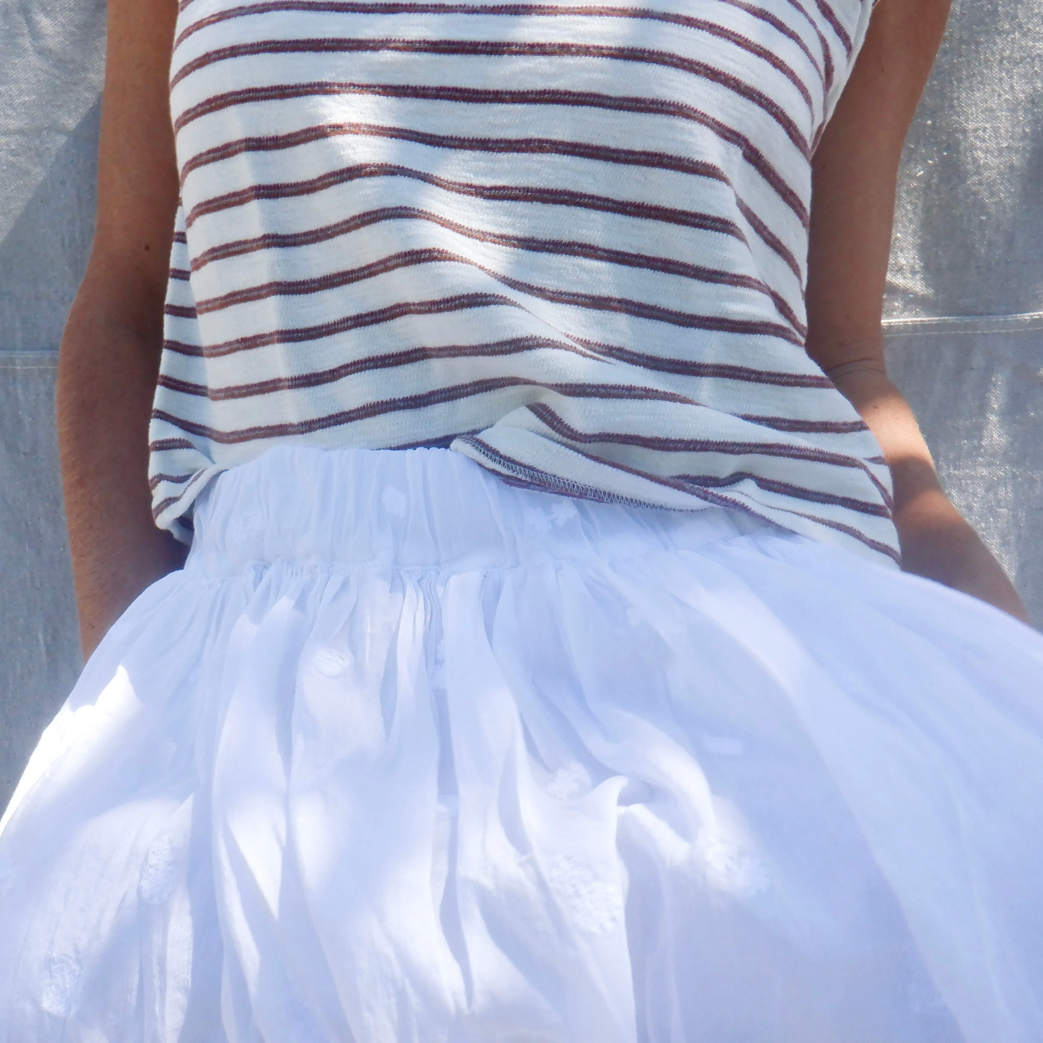 Sleeveless Babe Tee - Bone