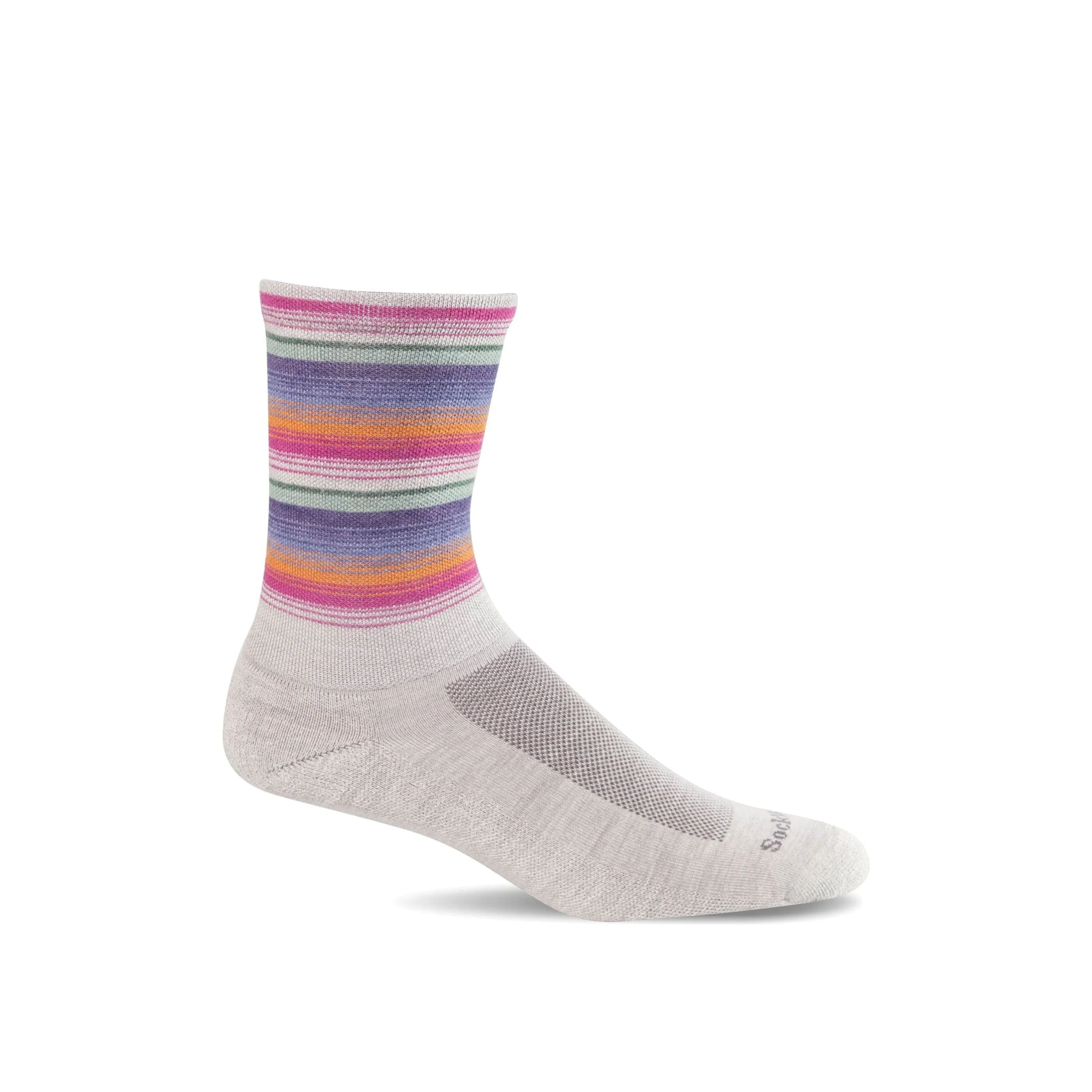 Sockwell Womens Desert Stripe Essential Comfort Crew Socks