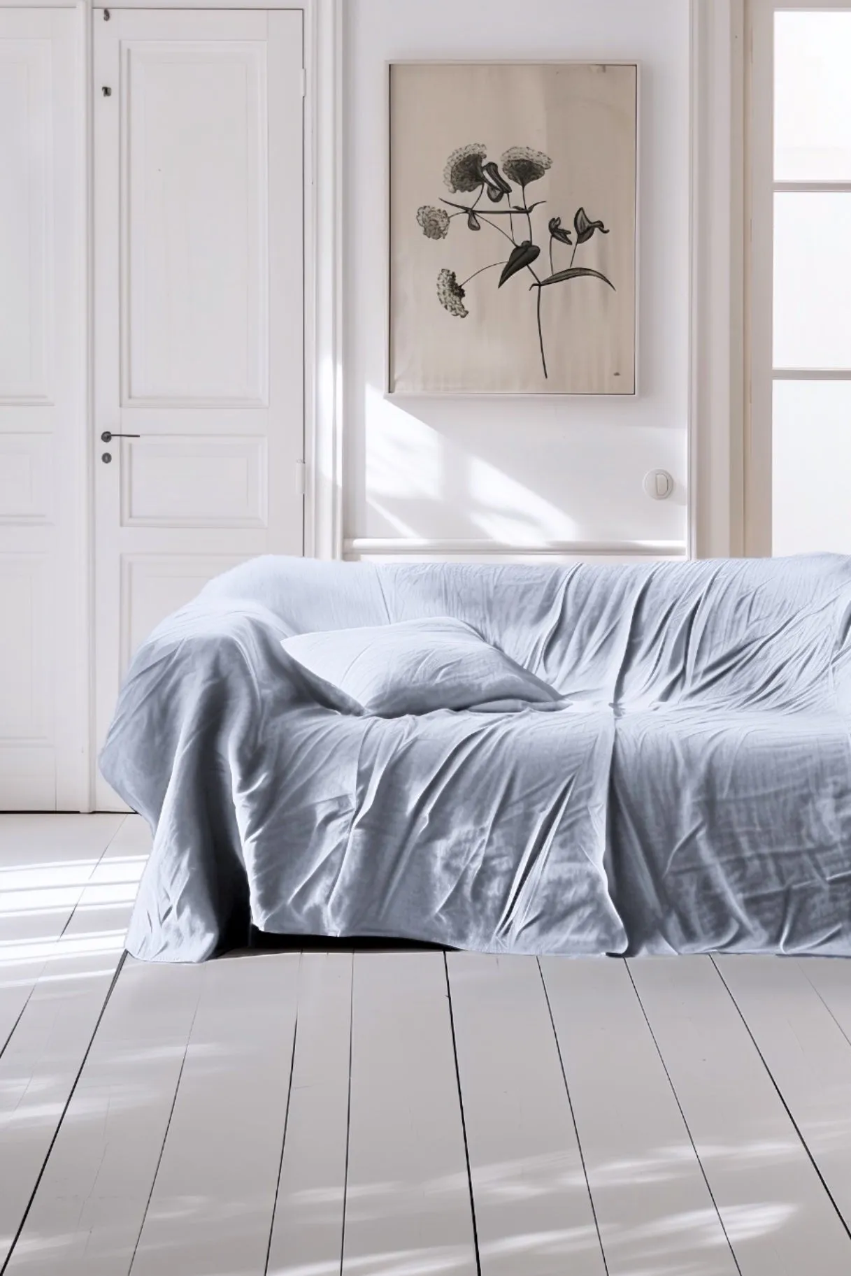 Sofa cover - light gray