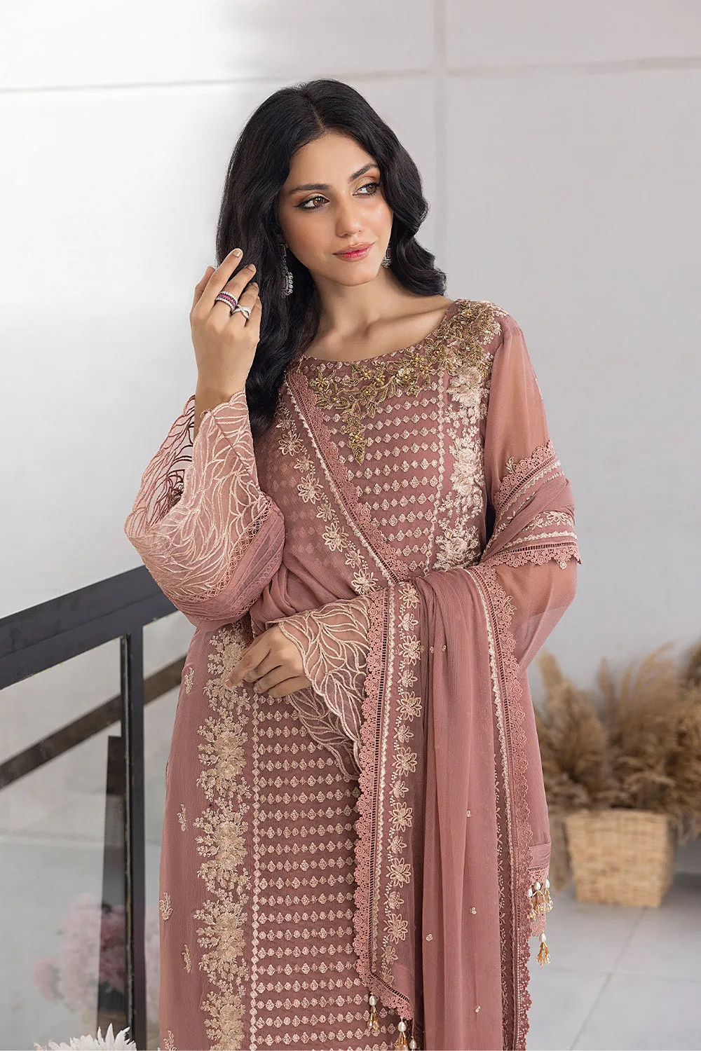 Spray Rose |  Azure Ensembles Chiffon 3PCS 2023