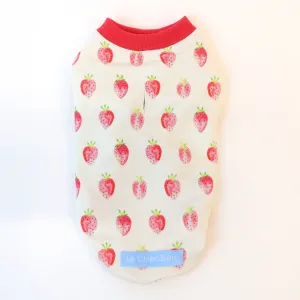 Strawberry Sleeveless Dog Top