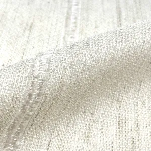 Stripe Embroidery Blend Linen Fabric By The Yard/CL1060