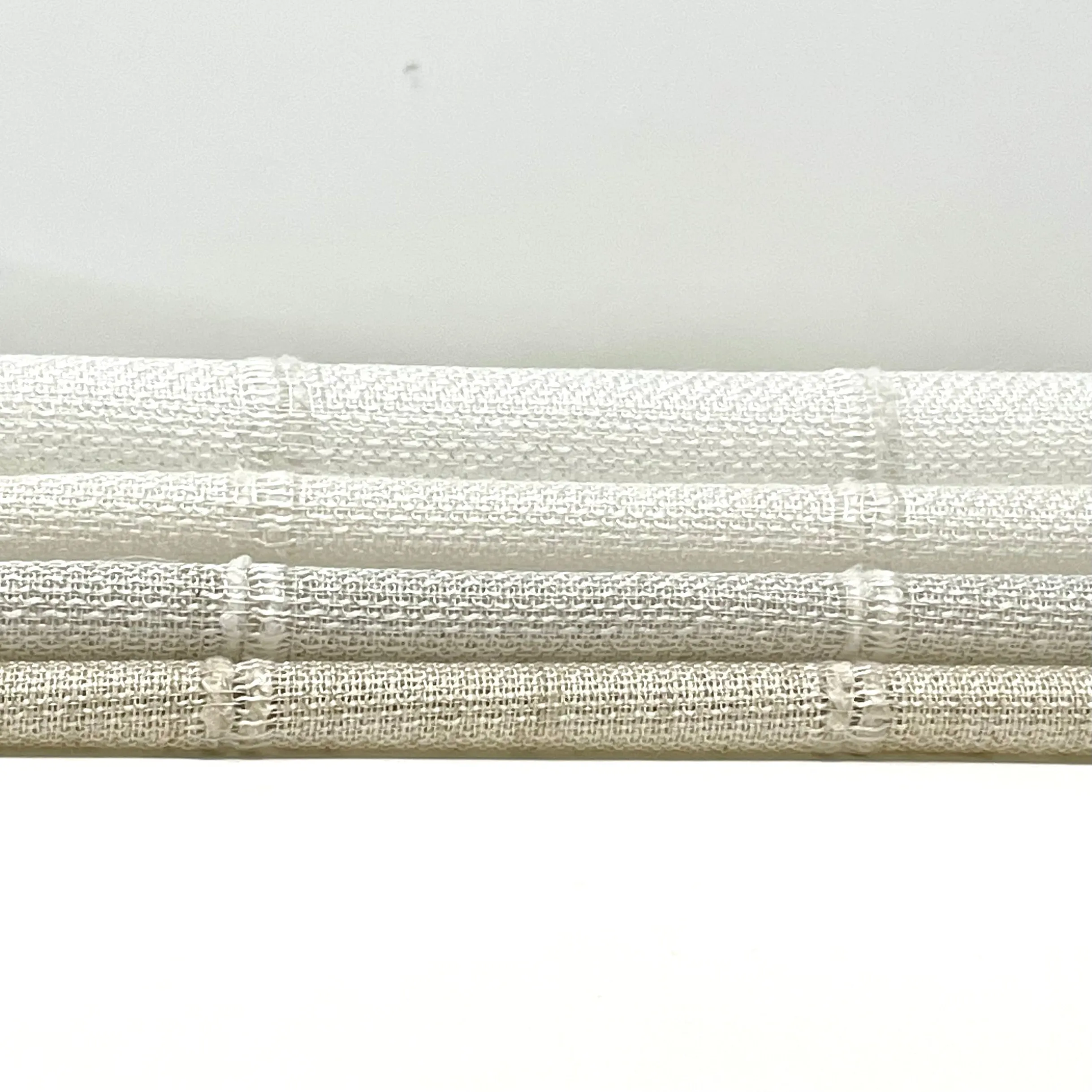 Stripe Embroidery Blend Linen Fabric By The Yard/CL1060