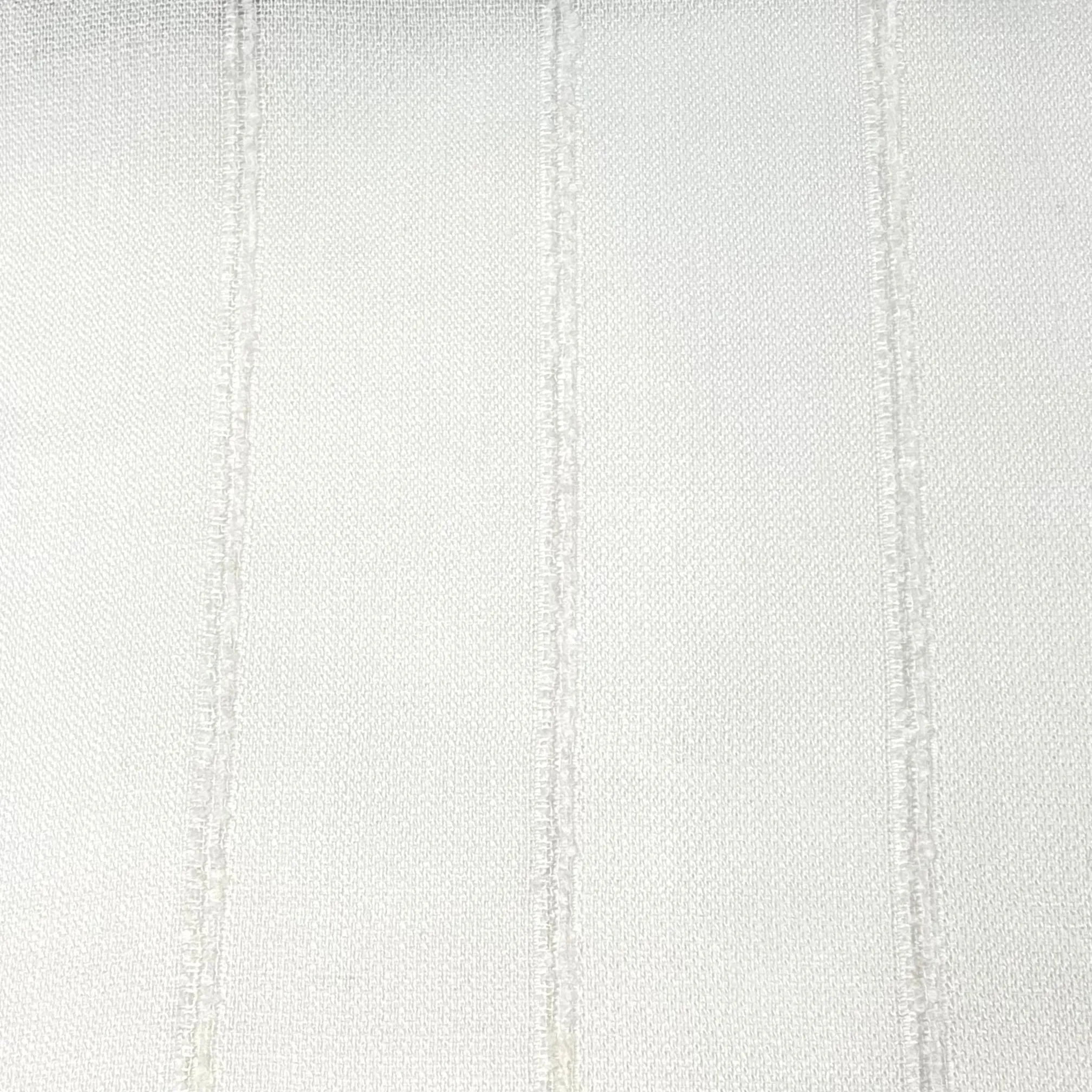 Stripe Embroidery Blend Linen Fabric By The Yard/CL1060