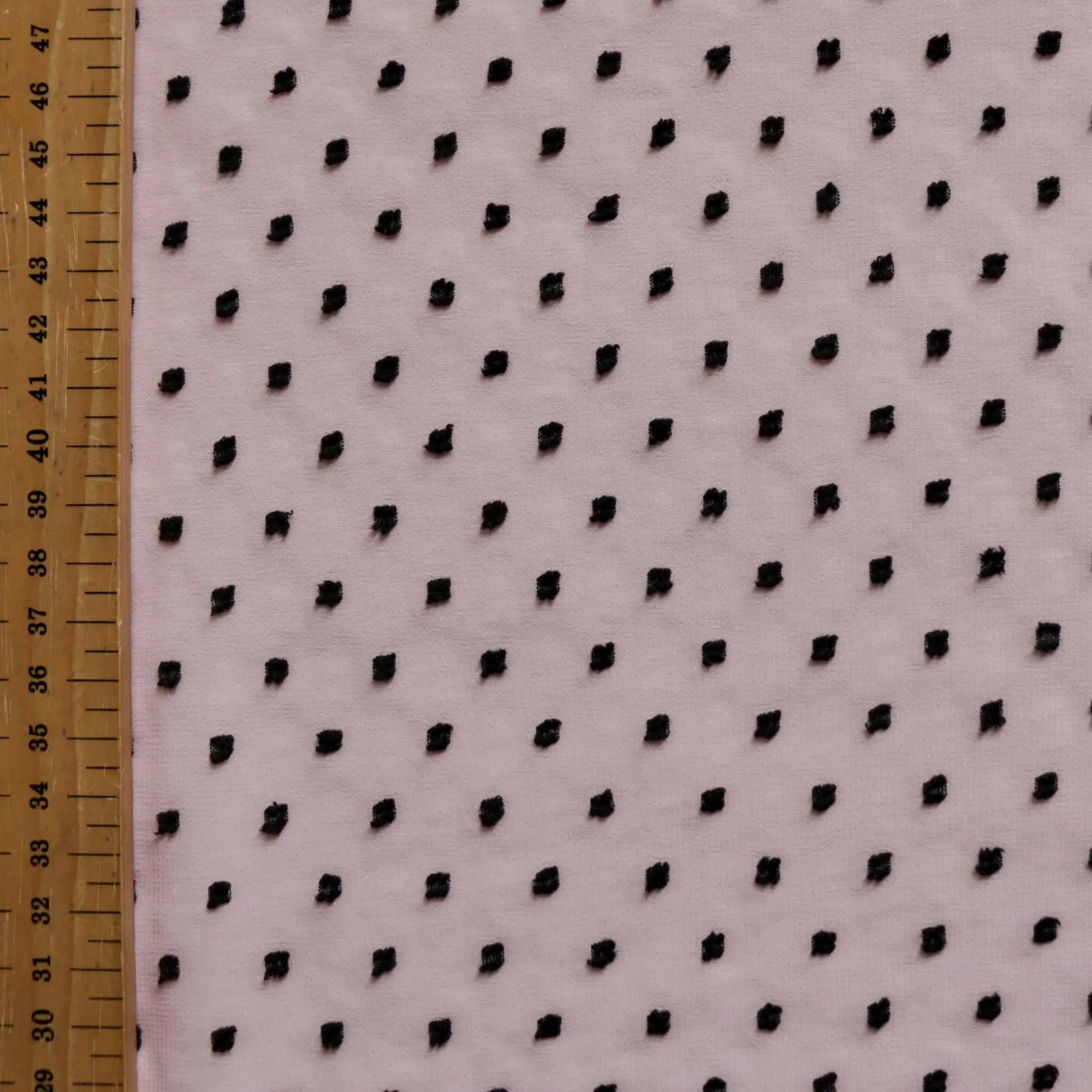 Swiss Dot Chiffon Fabric - Dusty pink or off-white