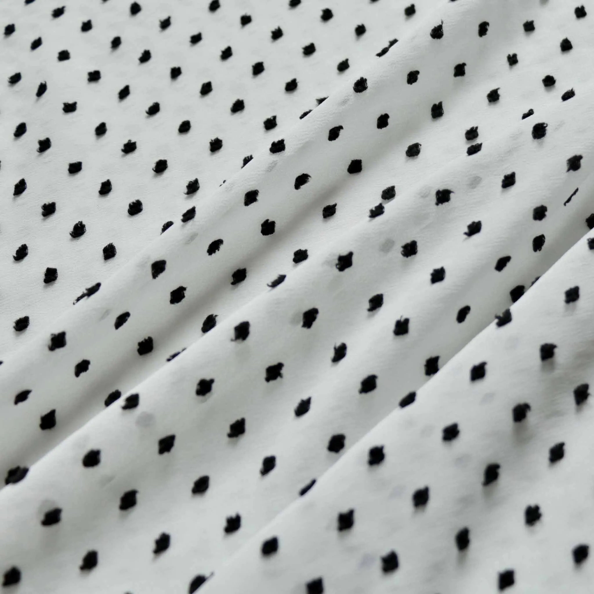Swiss Dot Chiffon Fabric - Dusty pink or off-white