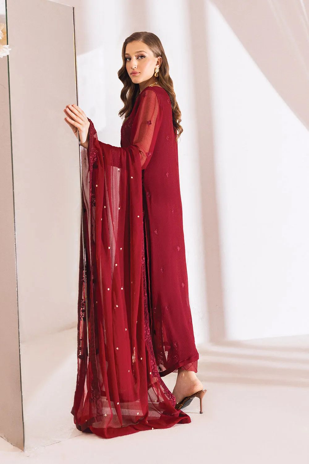 Tempting Berry |  Azure Ensembles Chiffon 3PCS 2023