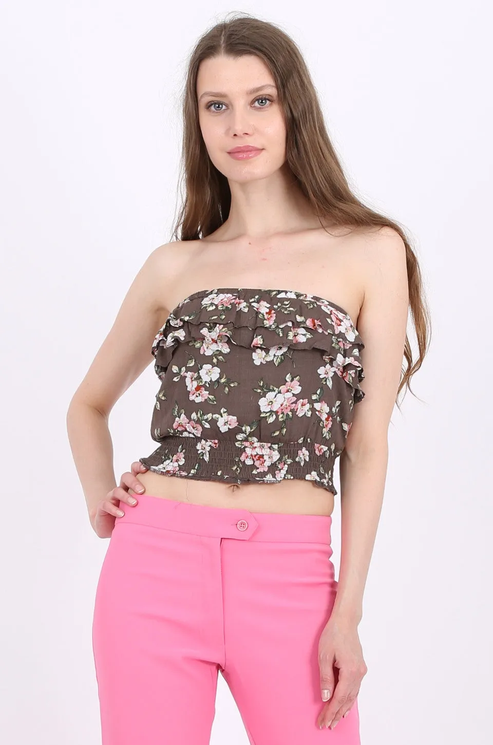 Tessa Boobtube floral top