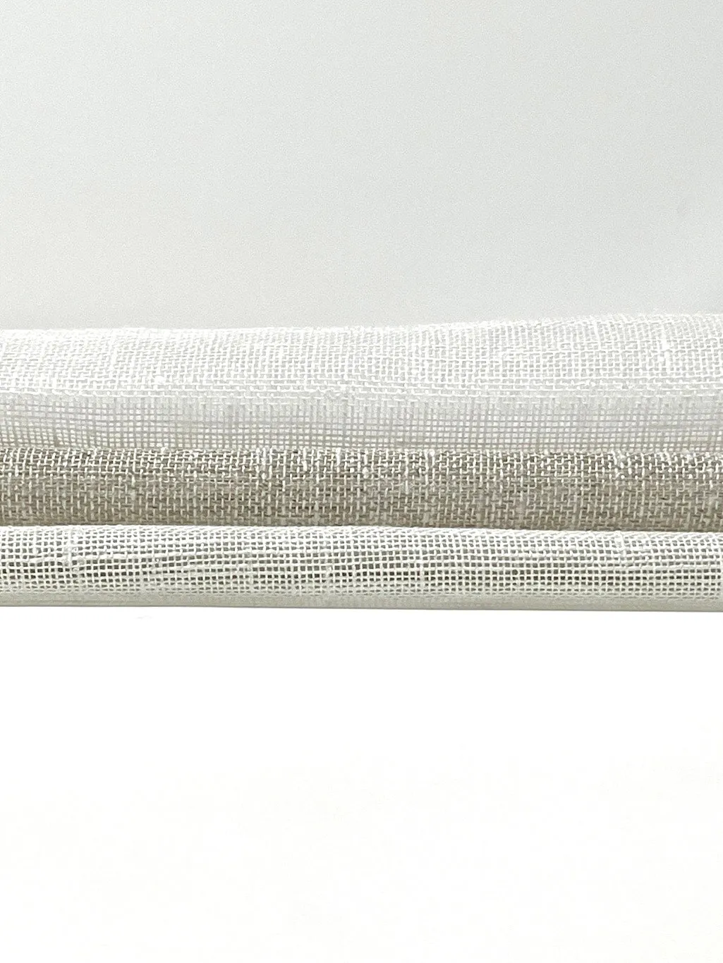 Texture Poly Sheer Linen Fabric By The Yard/CL1099