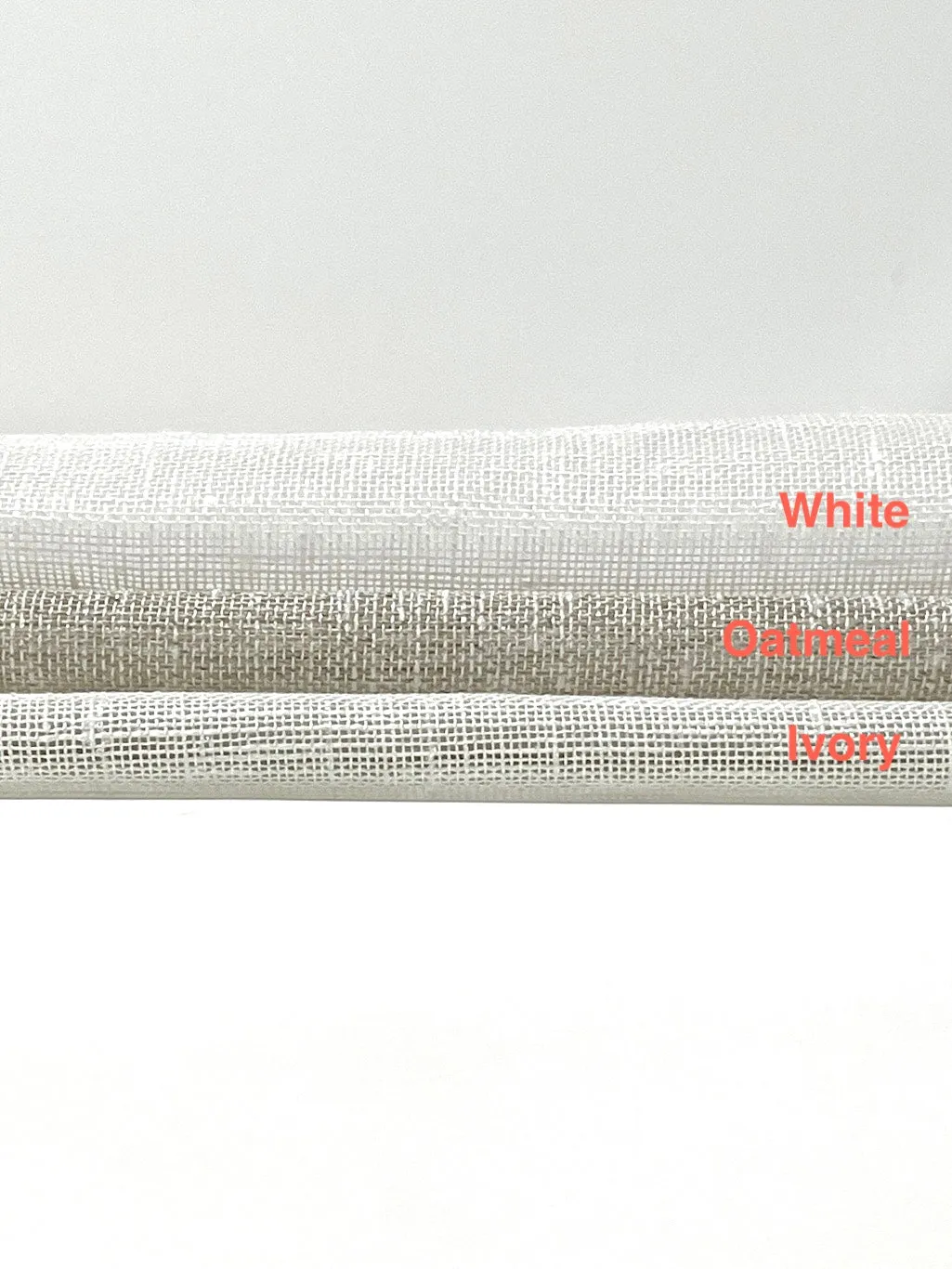 Texture Poly Sheer Linen Fabric By The Yard/CL1099