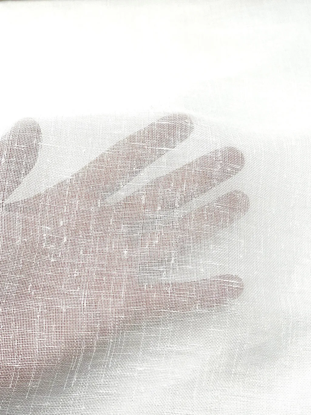 Texture Poly Sheer Linen Fabric By The Yard/CL1099
