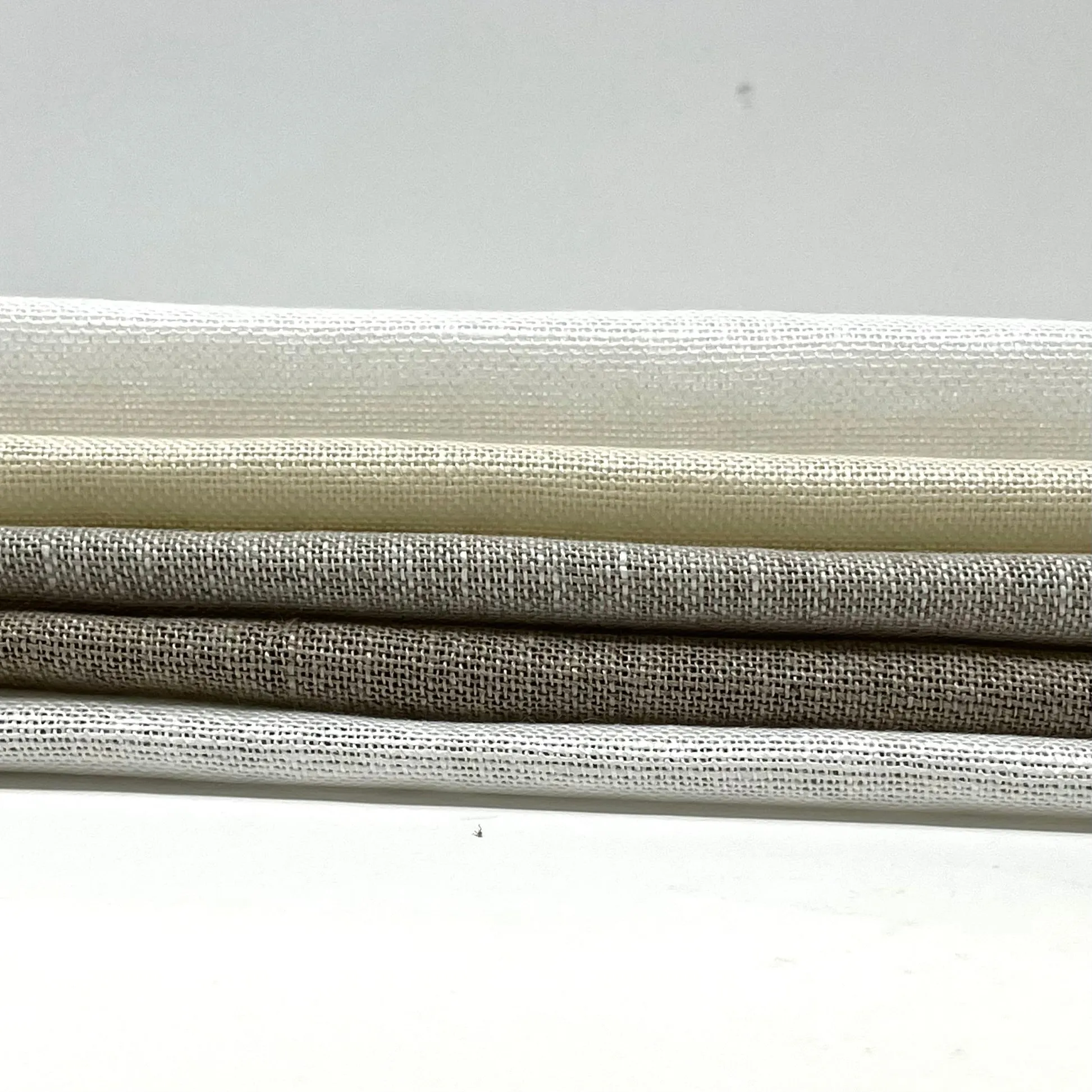 Textured Rustic Old 100% Natural Sheer Linen Fabric By The Yard/CL1075